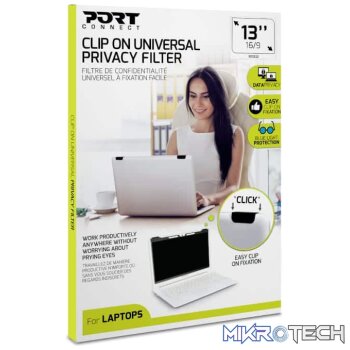 Port Connect 2D Clip On Universal Privacy Filter 13"
