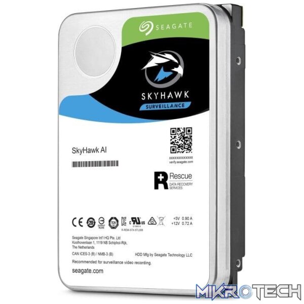 Seagate Skyhawk AI 12TB 3.5" SATA3 (6GB/s) Surveillance Drives - Image 3