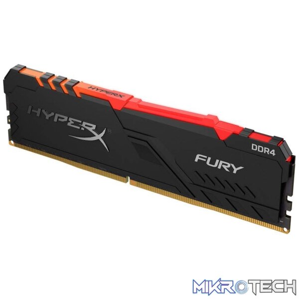 51qsw-as4ol._sl1200__1_1_1 Kingston Hyper-x RGB Fury 16Gb DDR4-3200 (pc4-25600) CL16 1.35v Desktop Memory Module with heatsink - Image 1