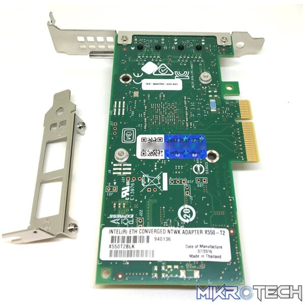 Intel x550-T2 Dual-port 10Gigabit LAN server adapter pci-Express 3.0 - Image 2
