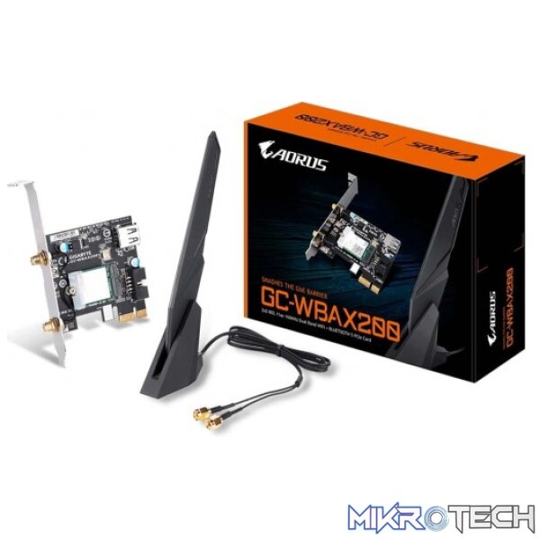 Gigabyte 802.11ax Dual Band WIFI + Bluetooth 5.0 PCI-E Adapter Gigabyte 802.11ax Dual Band WIFI + Bluetooth 5.0 PCI-E Adapter