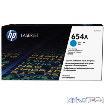 HP CF331A 654A Cyan Original LaserJet Toner Cartridge