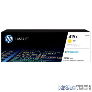 HP W2032X 415X High Yield Yellow Original LaserJet Toner Cartridge