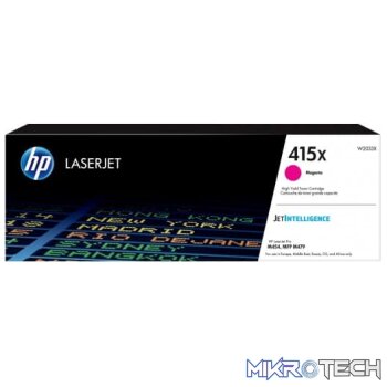 HP W2033X 415X High Yield Magenta Original LaserJet Toner Cartridge