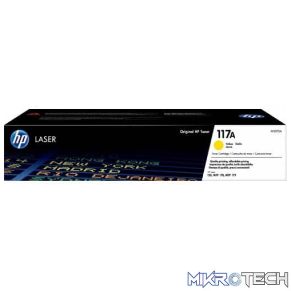 HP W2072A 117A Yellow LaserJet Toner Cartridge HP W2072A 117A Yellow LaserJet Toner Cartridge