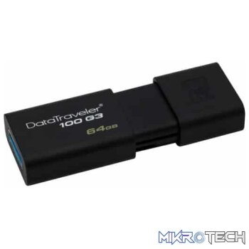 Kingston DataTraveler 100 G3 64GB USB 3.1 Type-A Flash Drive