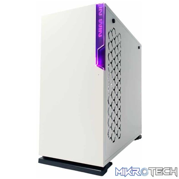 In Win 101C White Mid Tower Chassis with USB 3.1 type-C and RGB - Image 5