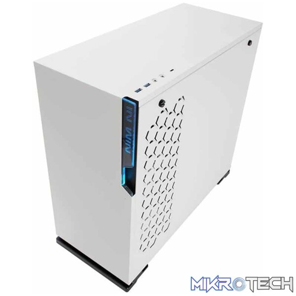 In Win 101C White Mid Tower Chassis with USB 3.1 type-C and RGB - Image 6