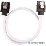 Corsair Premium White Sleeved SATA 6Gbps 60cm Cable