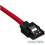 Corsair Premium Red Sleeved SATA 6Gbps 60cm Cable - Image 2