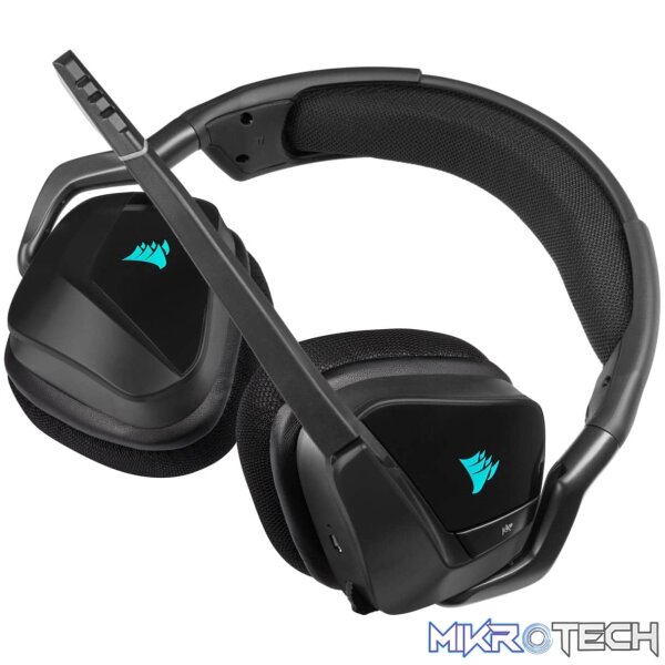 Corsair CA-9011201 Void Rgb Elite Black & Grey Wireless Premium Gaming Headset With 7.1 Surround Sound - Image 6