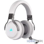 Corsair Virtuoso White & Silver RGB Wireless Gaming Headset - Image 3