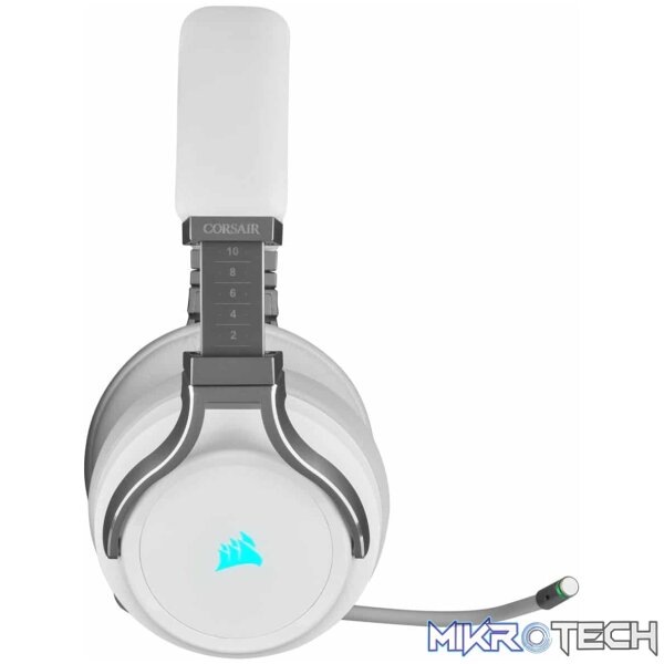 Corsair Virtuoso White & Silver RGB Wireless Gaming Headset - Image 7