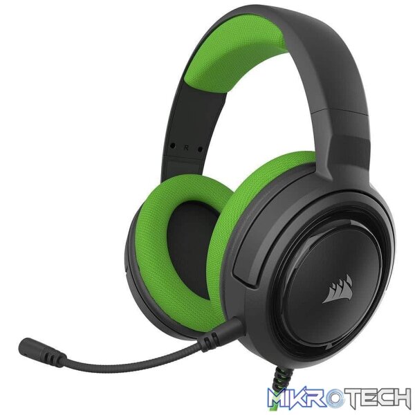 Corsair HS35 Black & Green Stereo Headset - Image 4