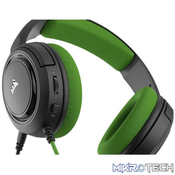 Corsair HS35 Black & Green Stereo Headset - Image 5