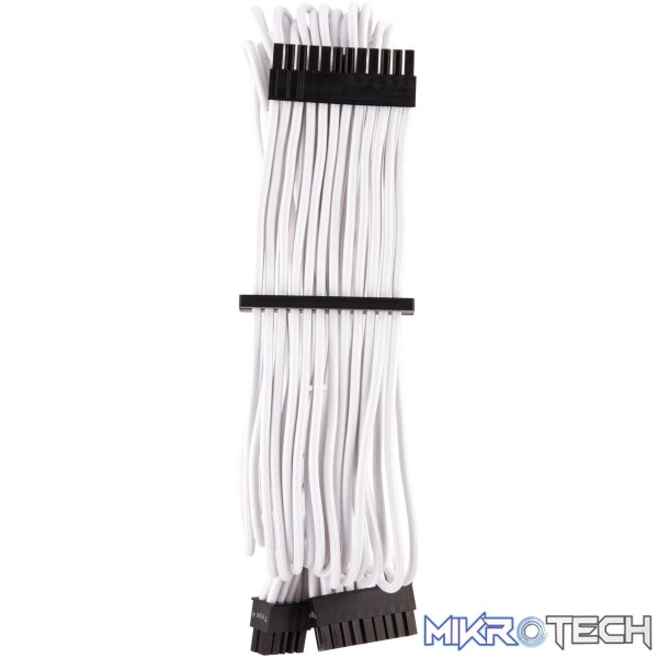 corsair CP-8920217 White Premium Individually Sleeved PSU Cables Starter Kit Type 4 Gen 4 - Image 3