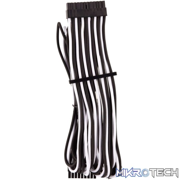 Corsair CP-8920220 White+Black premium individually sleeved flexible paracorded modular cable starter kit - Image 3