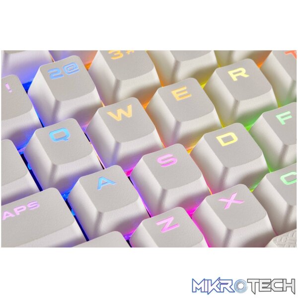 Corsair CH-9000234 double-shot keycaps - ultra-durable PBT backlit white - Image 7