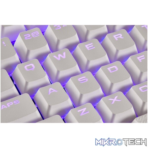 Corsair CH-9000234 double-shot keycaps - ultra-durable PBT backlit white - Image 9