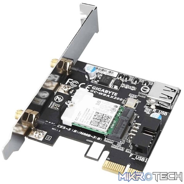 Gigabyte gc-WBAX200 Intel WiFi 6 AX200 PCi-E(x1) Adapter - Image 5