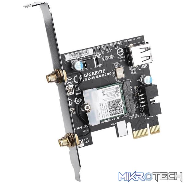Gigabyte gc-WBAX200 Intel WiFi 6 AX200 PCi-E(x1) Adapter - Image 2
