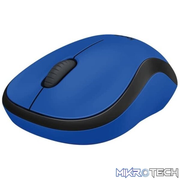 Logitech M220 Silent Blue Wireless Optical Mouse - Image 2