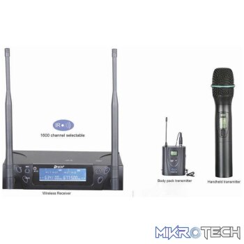 UHF-203 HH L HS Dual Channel PLL Wireless System
