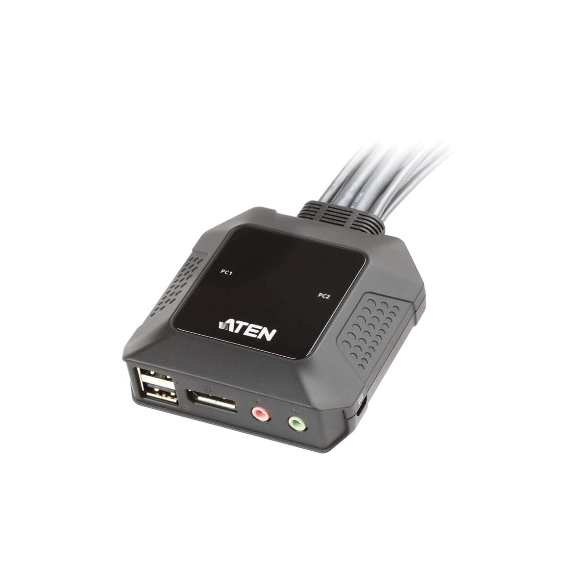 Aten CS22DP 2-Port USB DisplayPort Cable KVM Switch with Remote Port Selector