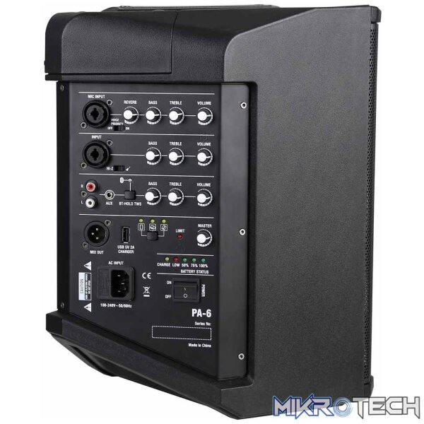PowerWorks Atlantis PA6 – Battery Powered PA System - Image 8