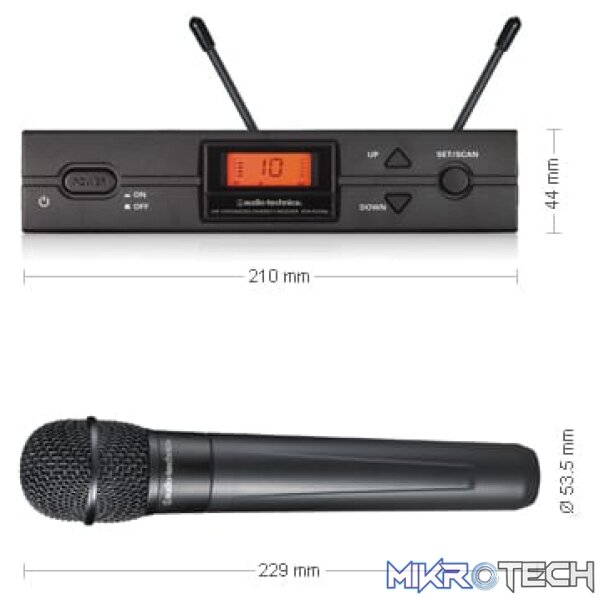 Audio-Technica ATW-2120b Wireless Handheld Microphone System - Image 2
