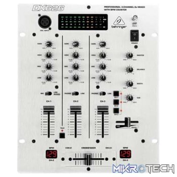 Behringer DX-626 3 CHANNEL DJ MIXER