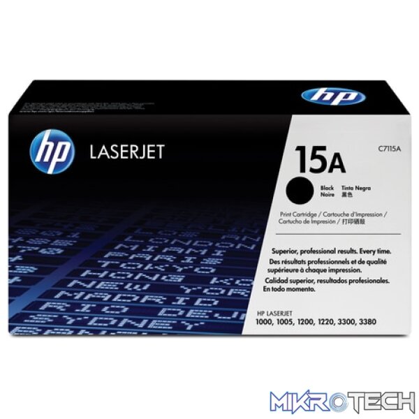 HP # 15A LJ 1200 1220 1000 3300 BLACK PRINT CARTRIDGE. HP # 15A LJ 1200 1220 1000 3300 BLACK PRINT CARTRIDGE.