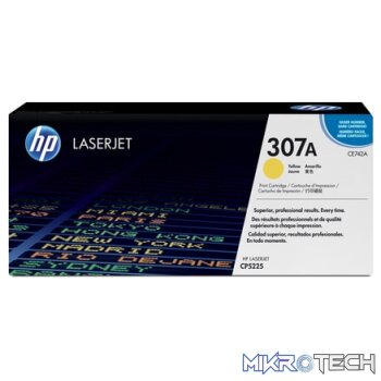 HP # 307A COLOR LASERJET CP5225 YELLOW PRINT CARTRIDGE.