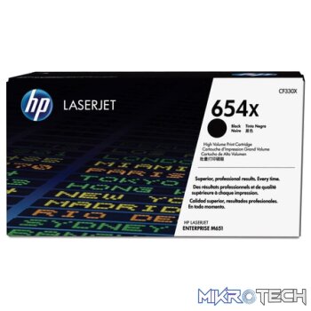HP # 654X CLJ M651 HIGH Yield BLACK PRINT CARTRIDGE.
