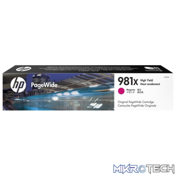 HP # 981X Magenta Original PageWide Cartridge - MFP586/Color 556 series/E58650 HP # 981X Magenta Original PageWide Cartridge - MFP586/Color 556 series/E58650