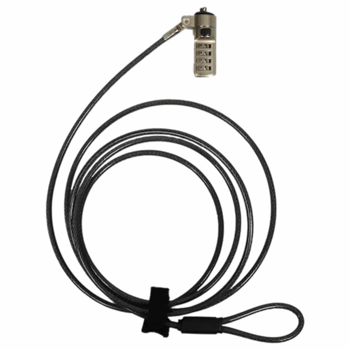 PORT CABLES PORT SECURITY CABLE COMBINATION - NOBLE WEDGE SLOT 1 YEAR CARRY IN WARRANTY