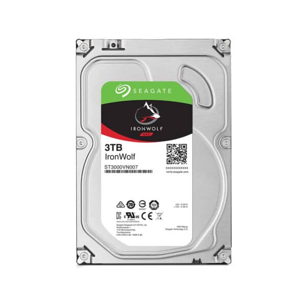 SEAGATE 3TB 3.5 IRONWOLF NAS HDD 64MB CACHE
