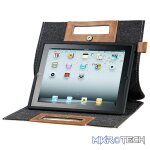 Cooler Master Elegance Collection Afrino Folio For iPad 2 Easy To Carry With Handle, Water Resistance Material And Protects From Scratches, Dust And Drops - Grey Colour - Image 2