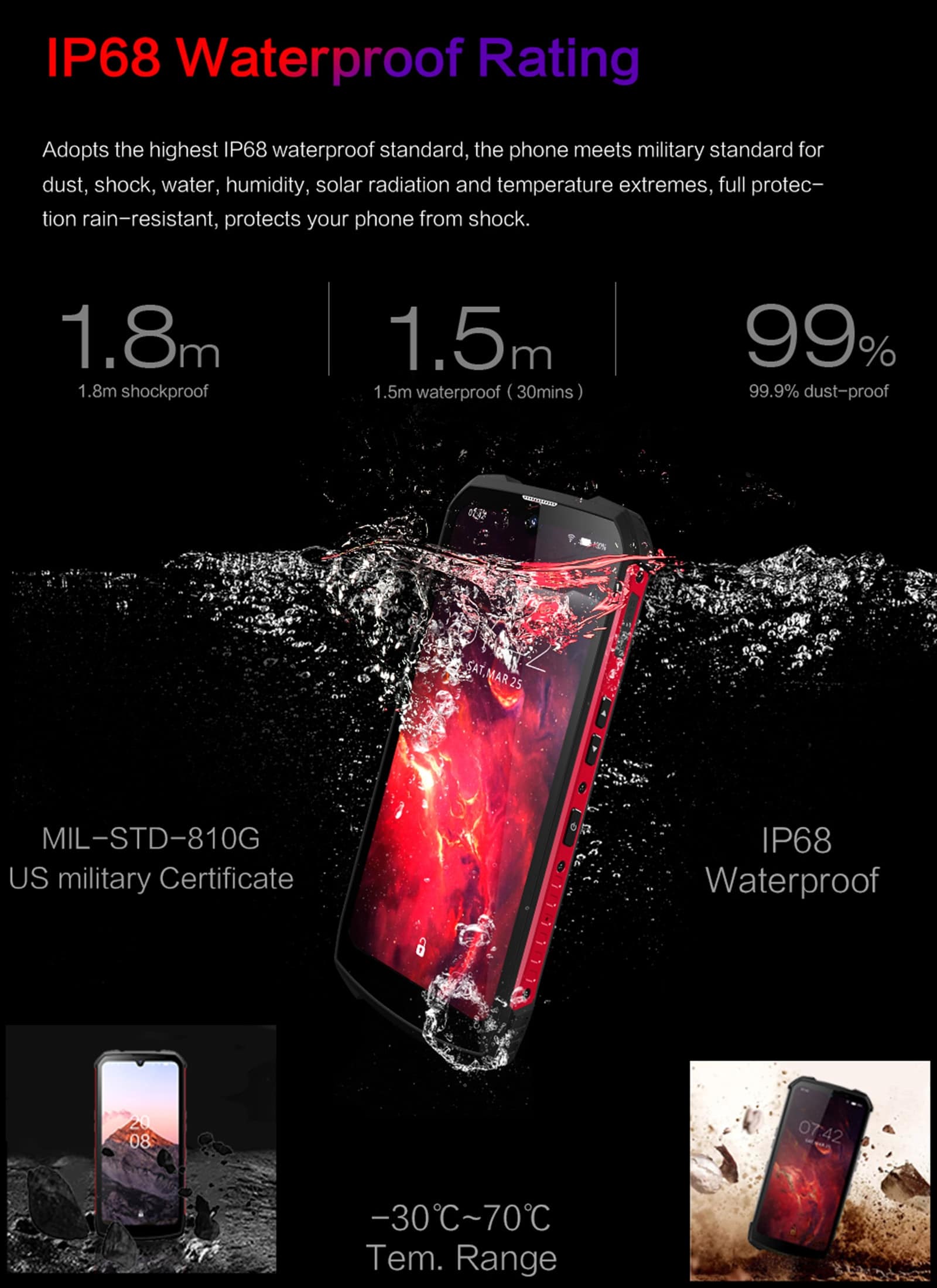 Conquest S16 Rugged Smartphone
