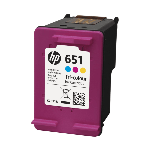 HP 651 Ink Advantage Tri-Colour Printer Cartridge Original C2P11AE Single-pack