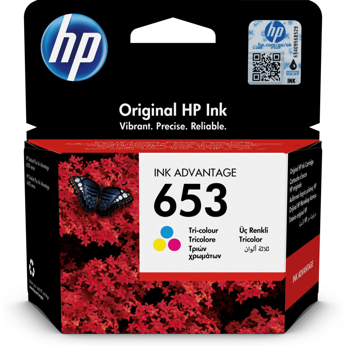 HP 653 Ink Advantage Cyan