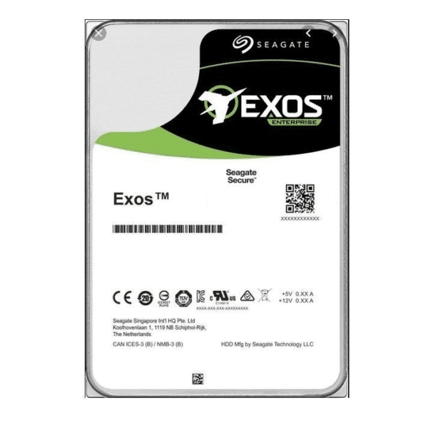 Seagate Exos X16 14TB 3.5" 7200rpm SAS Fast Format 512e/4Kn Hard Disk Drive