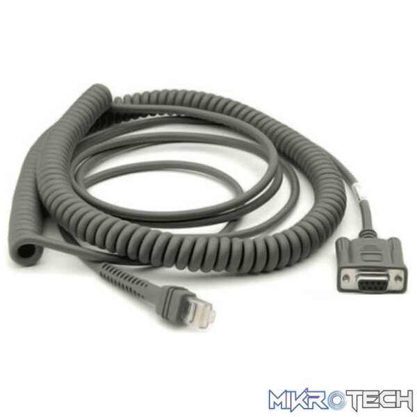 Zebra Cable RS-232 Db9 Female Connector 2.8M Coiled Zebra Cable RS-232 Db9 Female Connector 2.8M Coiled