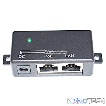 1 Port Passive Power over Ethernet Injector Gigabit - Requires External PSU 2.1mm Jack