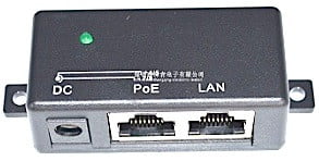 1 Port Passive Power over Ethernet Injector Gigabit - Requires External PSU 2.1mm Jack