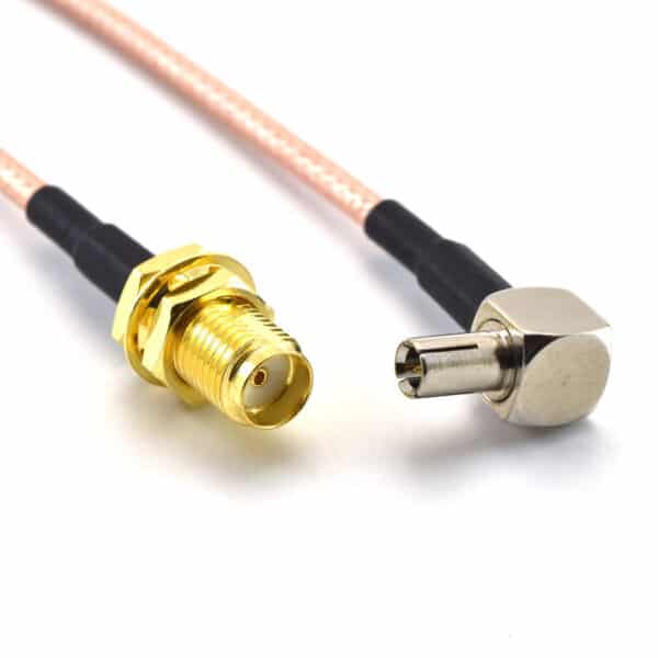 120mm adaptor cable TS9 plug to SMA female.
