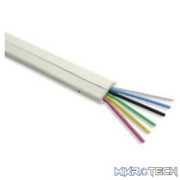 2 Pair Ivory Flat Modular Cable for RJ11 Connectors