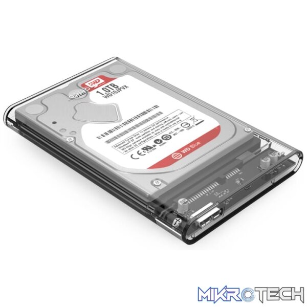ORICO 2.5" USB3.0 Transparent HDD Enclosure - Image 3