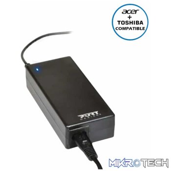 Port Connect 90W Notebook Adapter Acer and Toshiba