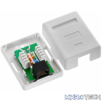 CAT5 Wall Box - Single RJ45